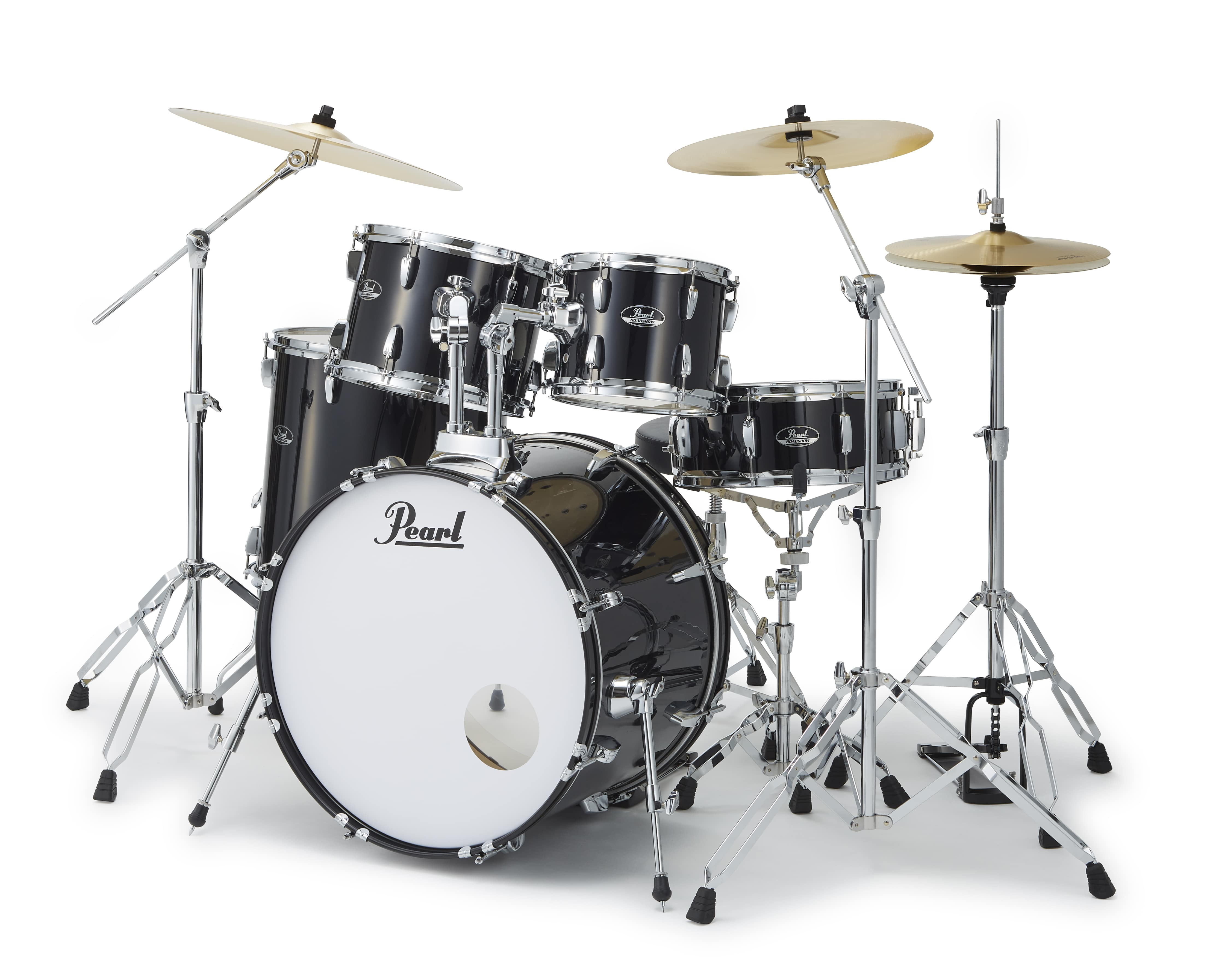 【お取り寄せ】ROAD SHOW  ドラムフルセット　22" 10" 12" 16" 14"   Jet Black (31)