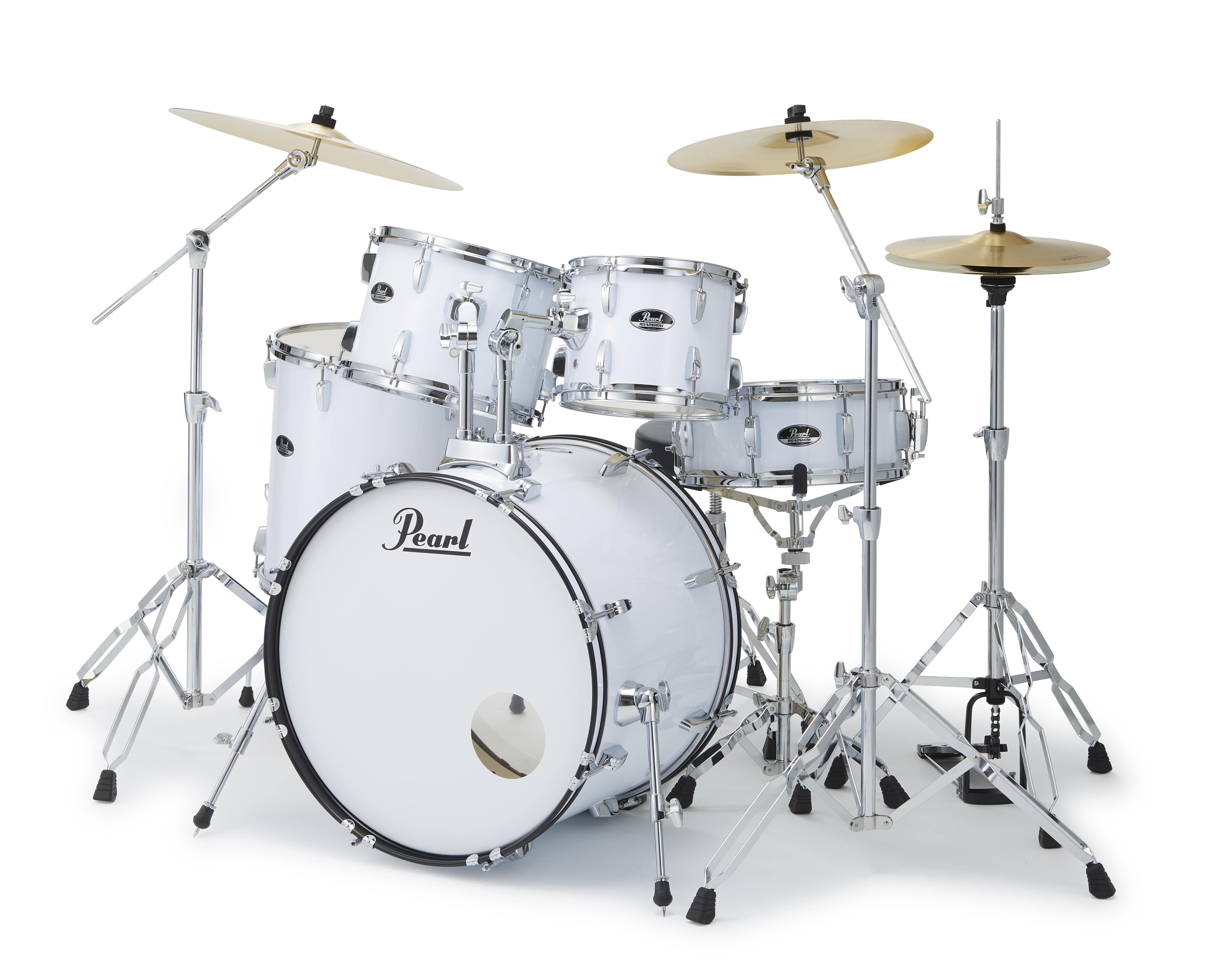 【お取り寄せ】ROAD SHOW  ドラムフルセット　22" 10" 12" 16" 14"   Pure White (33)
