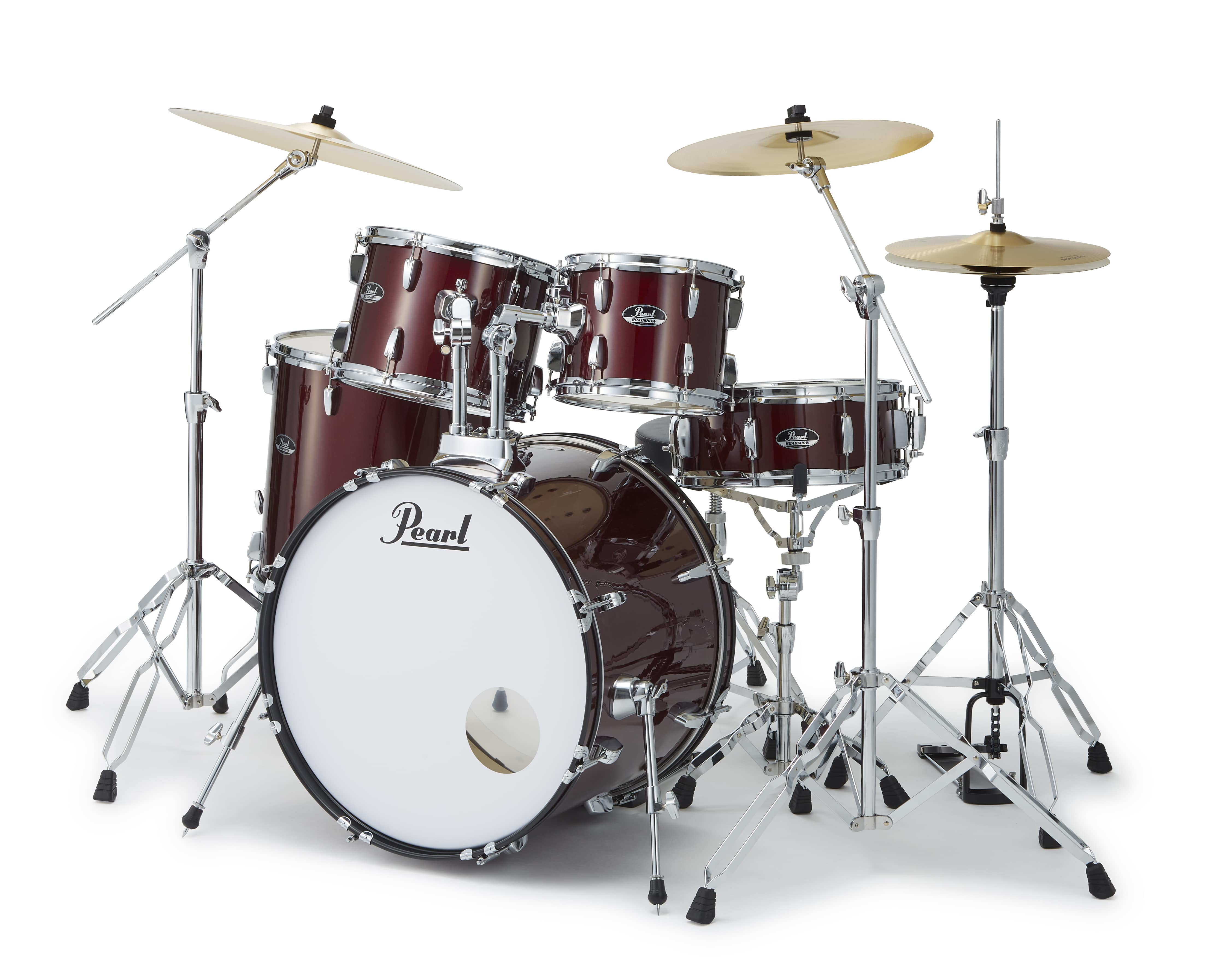 【お取り寄せ】ROAD SHOW  ドラムフルセット　22" 10" 12" 16" 14"   Red Wine (91)