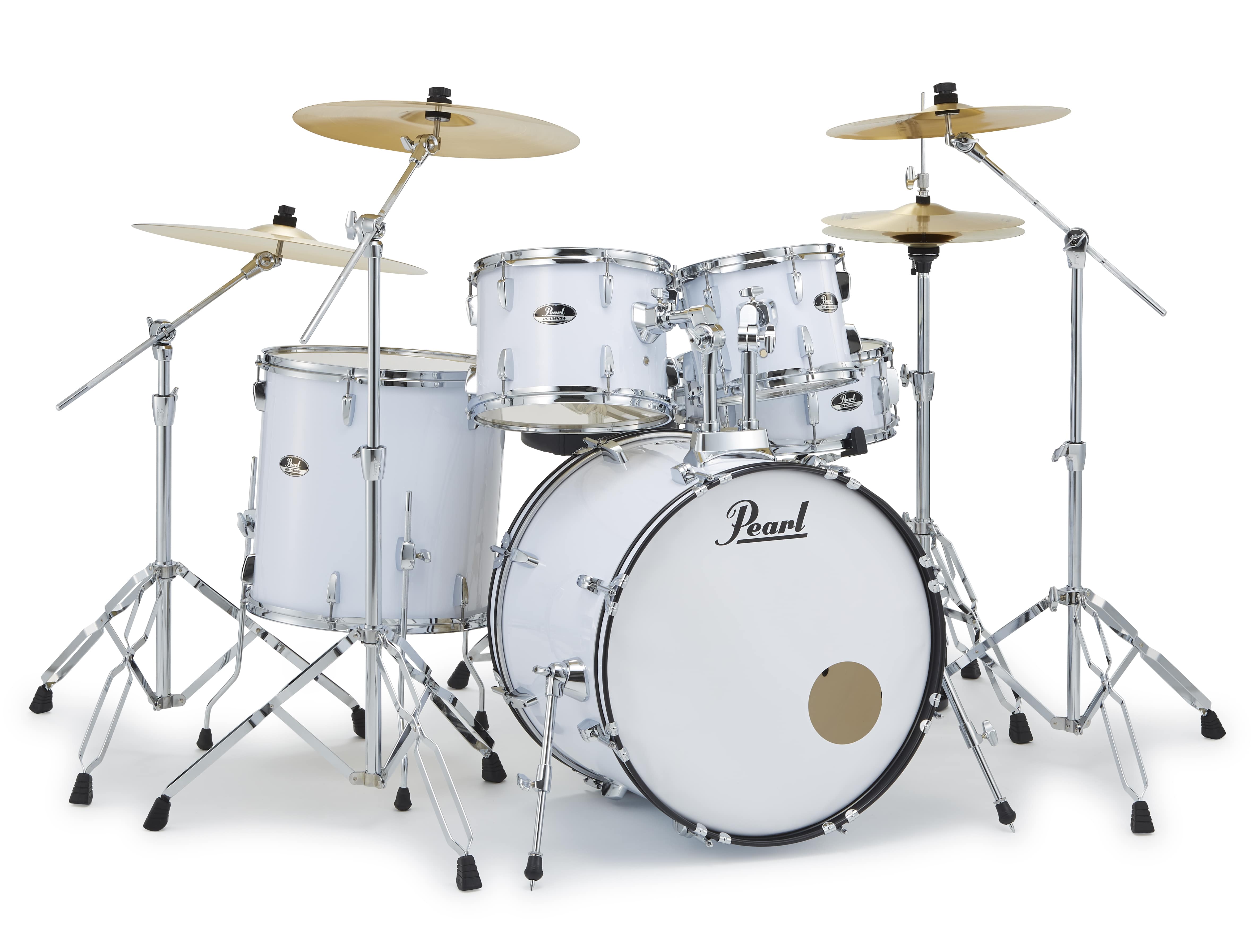 【お取り寄せ】ROAD SHOW  ドラムフルセット(2クラッシュVer)　22" 10" 12" 16" 14"   Pure White(33)