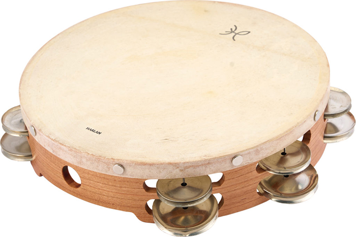 タンバリン HL-T10DUGS / ジャーマンシルバー 2列ジングル・ケース付属