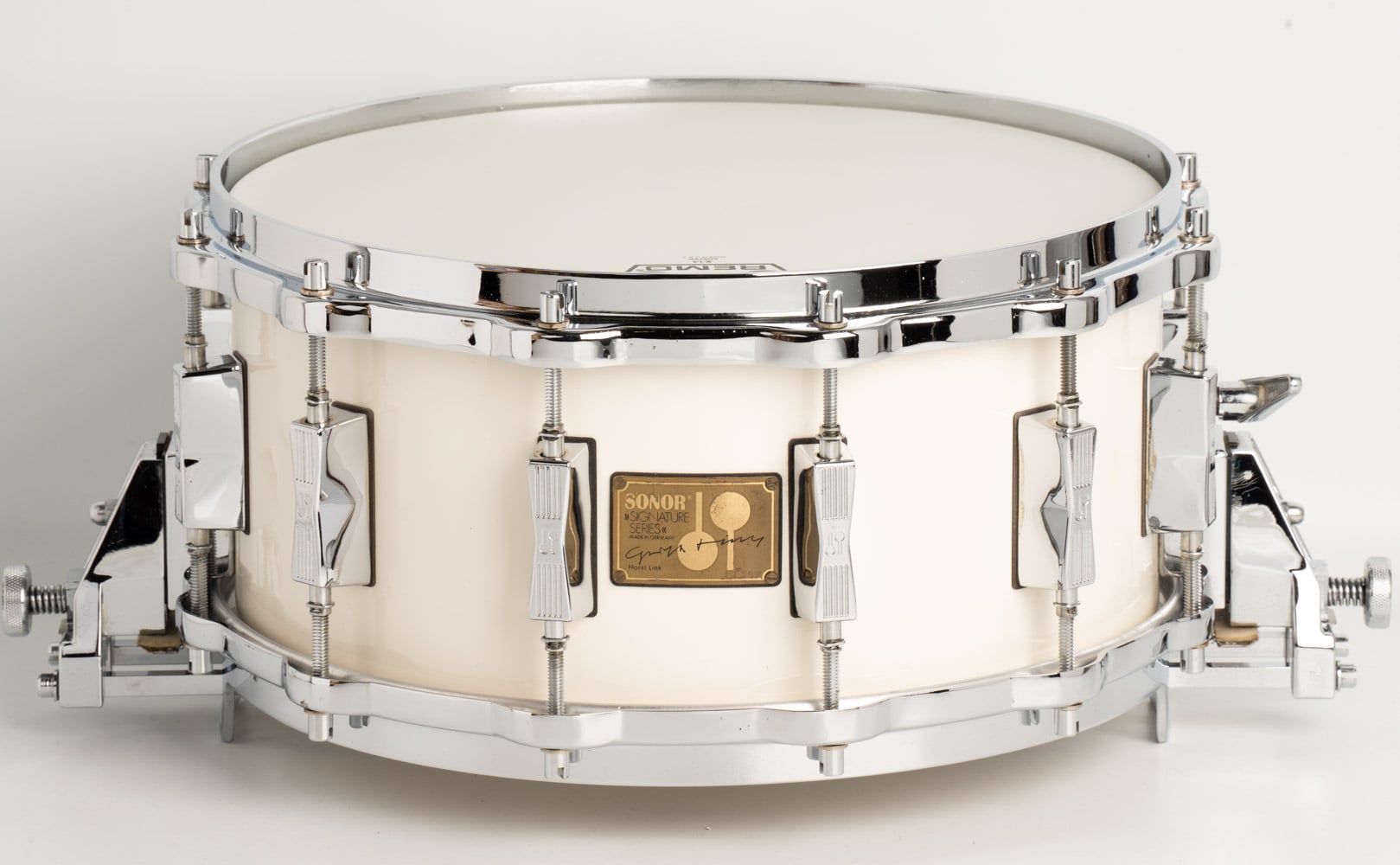 【VINTAGE】HLD581CL Signature Series / Cream Lacquer Snare Drum 12Lug Beech Heavy Shell 14"×6.5"