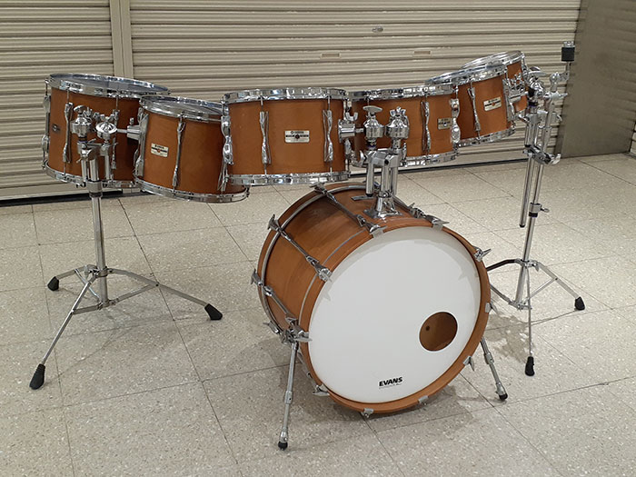 【中古品】80s YD-9000 Real Wood 7点Set 22" 8",10",12",13",14",15"タムスタンド&ホルダー付属【おまけ有り】