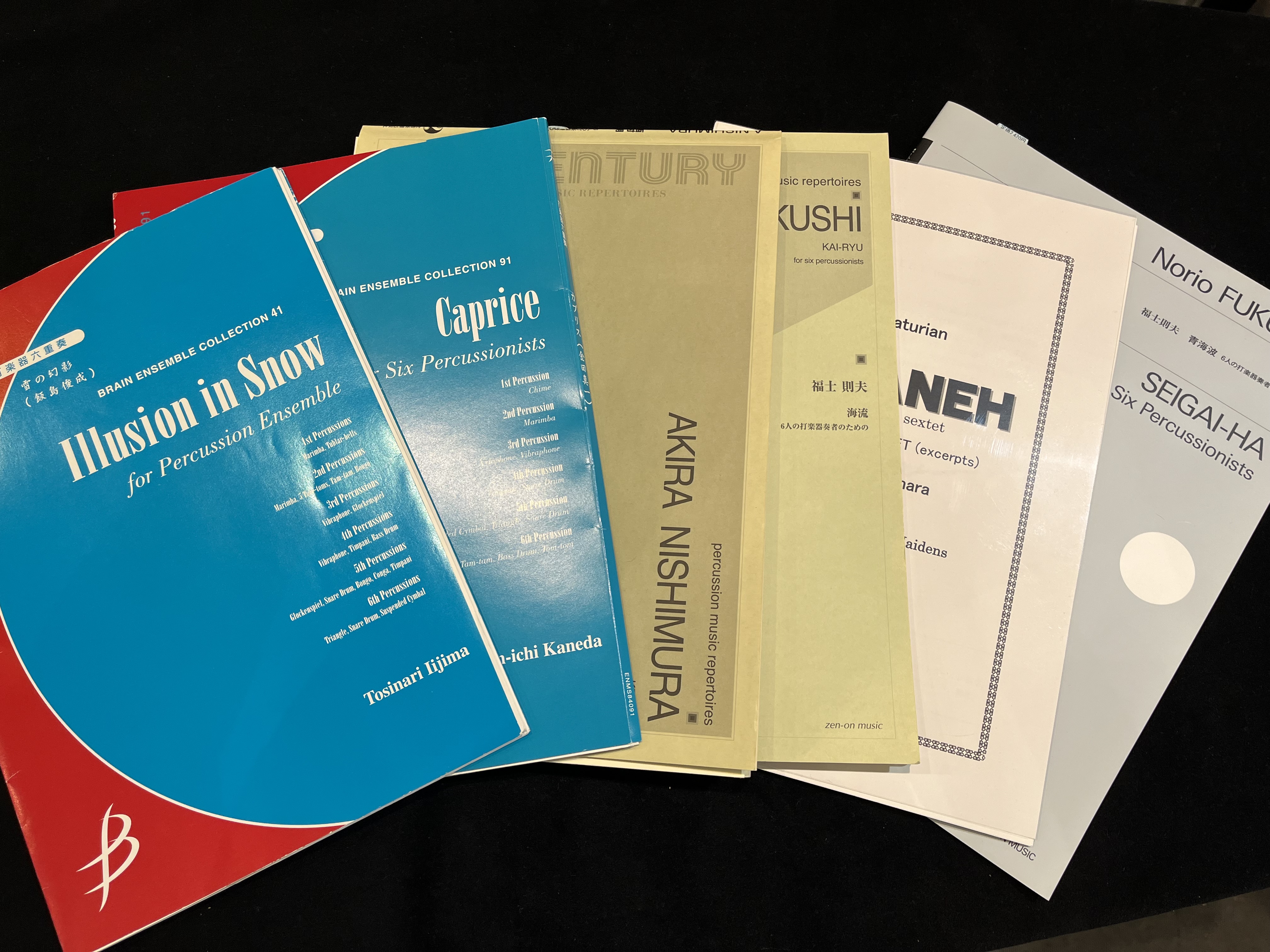 打楽器アンサンブル6重奏　ランダム3曲