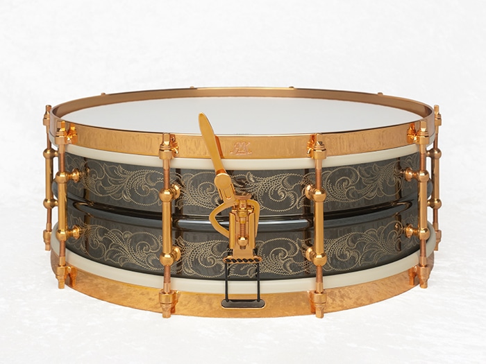 5"x14" Black Beauty Model / GunMetal Hand Engraved "Scrolls" Pattern