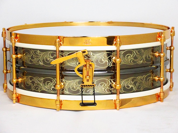 5"x14" Black Beauty Model / GunMetal Hand Engraved "Scrolls" Pattern