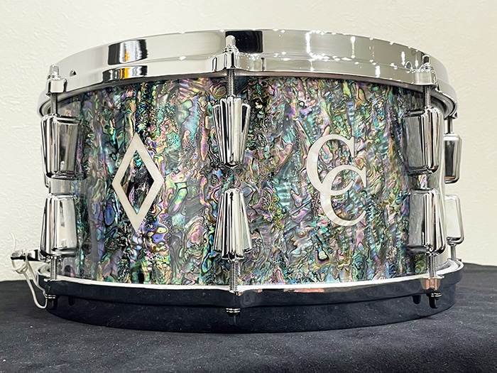 Custom Series Maple 6ply & 6ply Oaklawn Bearing Edge / Black Paua Abalone 14"×6.5"