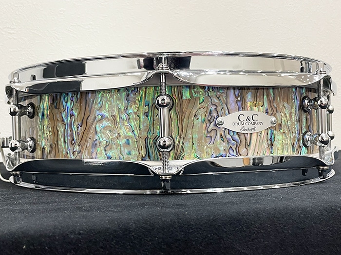 Custom Series Maple Gum 6ply 1960’s Gretsch spec / New Zealand Paua Abalone 14"×4"