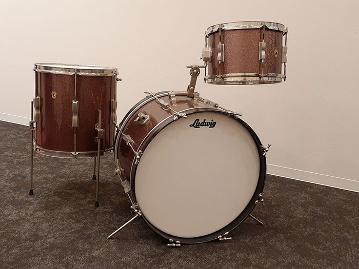 【Vintage】66'-68' Club Date 20" 12" 14" Sparkling Burgundy  Pearl