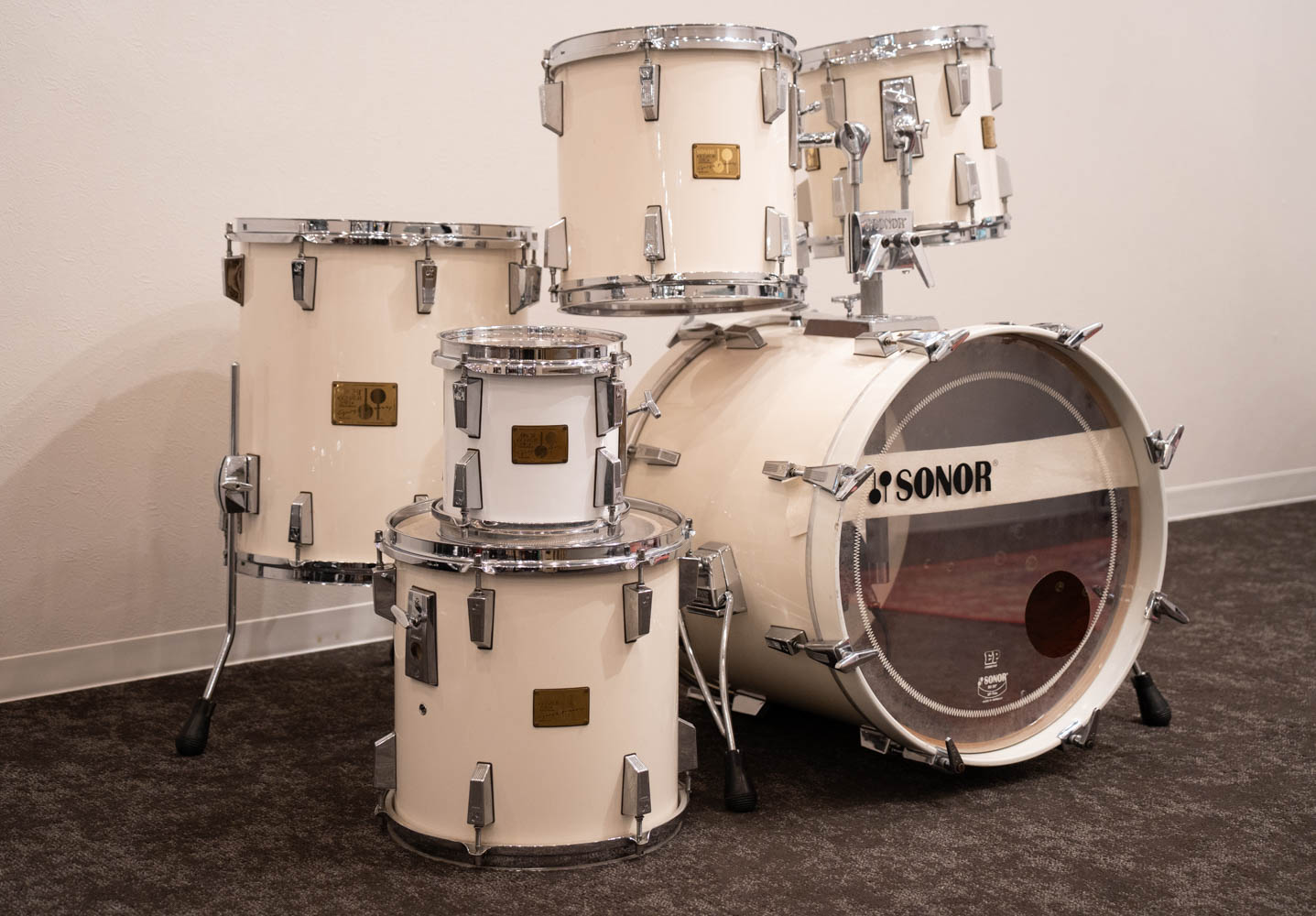 【VINTAGE】80's Signature Series Drum Set 20" 8" 10" 12" 13" 15" Cream Lacquer