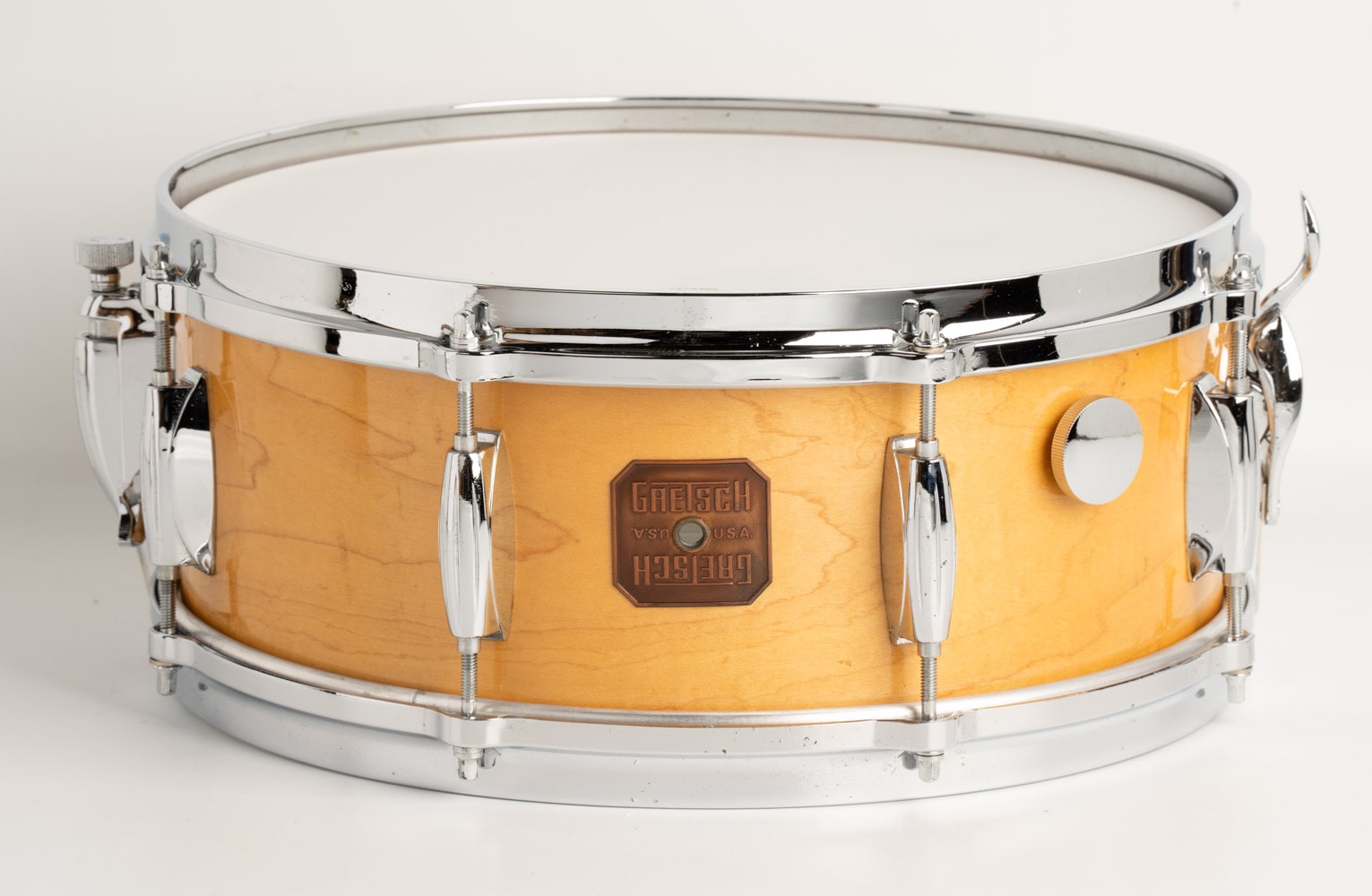【VINTAGE】1977-78' No.4157W NameBand Natural Maple 14"x5.5" / Pinkish Copper Badge