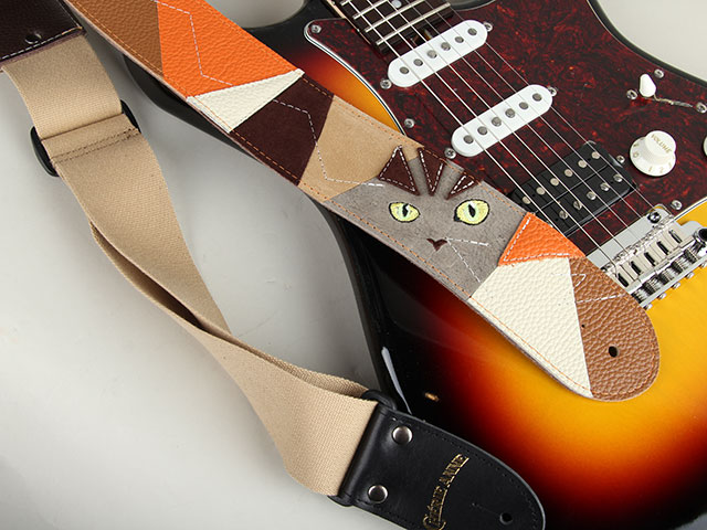 CHERIE ANNE L-Slide Strap パッチワーク キジトラねこ