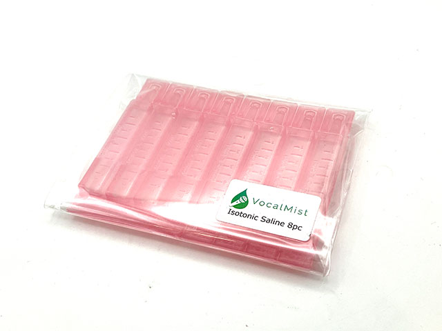 Saline 等張食塩水 8本入り セイリーン (Vocal Mist Nebulizer専用Saline)