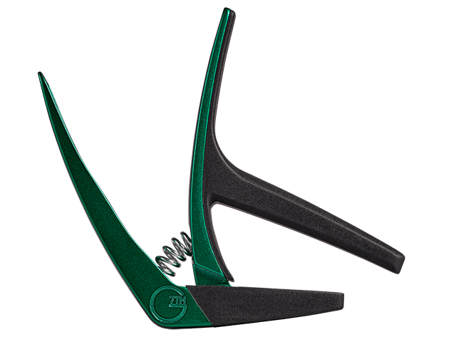 Nashville Capo Green メタリックグリーンアコースティックギター ( 6弦 ) 用