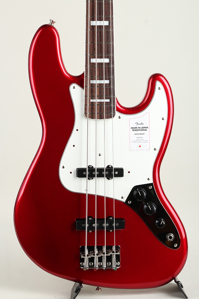 Made in Japan Traditional 70s Jazz Bass RW  Candy Apple Red【S/N JD25008121】