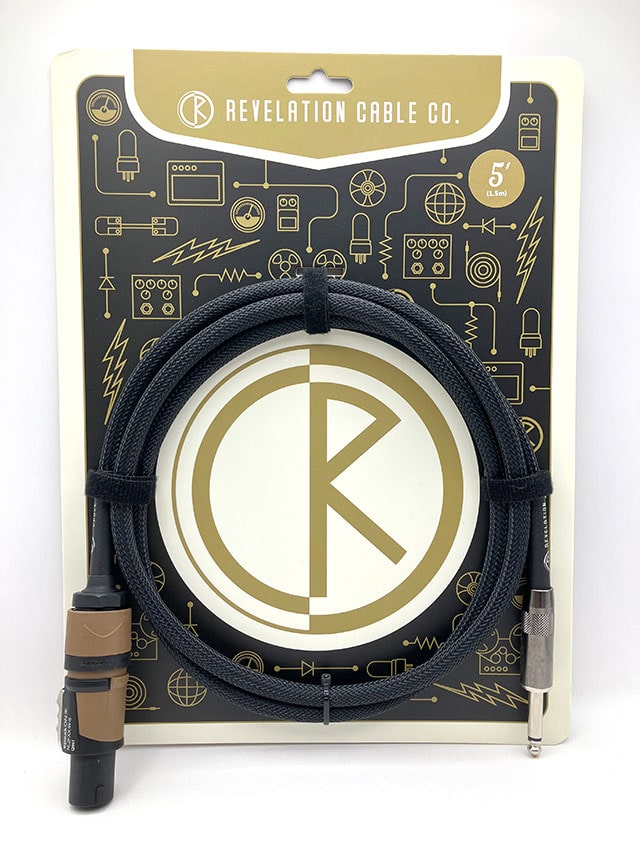 The Black Mamba Speaker Cable - Van Damme Blue Series 5ft Straight to speakON