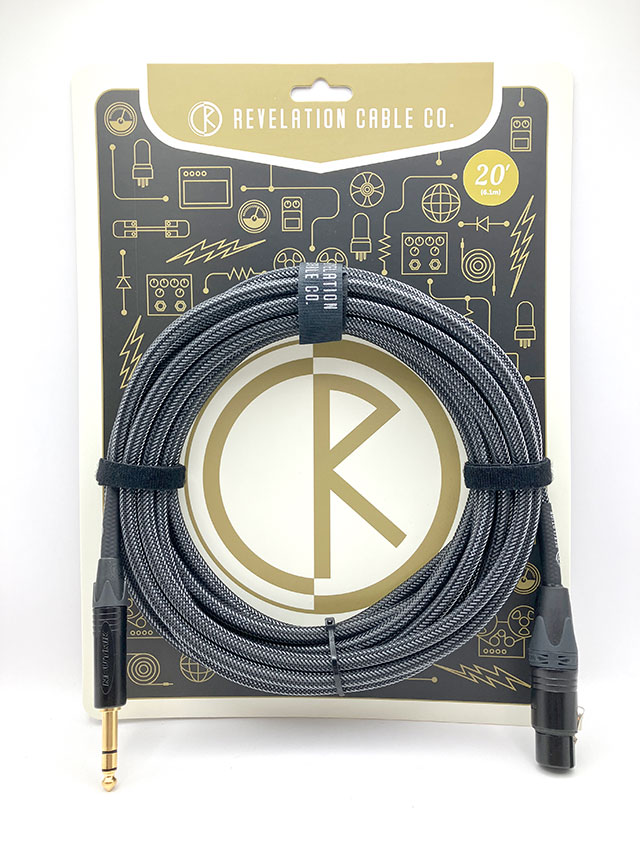 Silver Tweed Microphone Cable - Van Damme Tour Grade Classic XKE 20ft (約6.1m) XLR-M to TRS