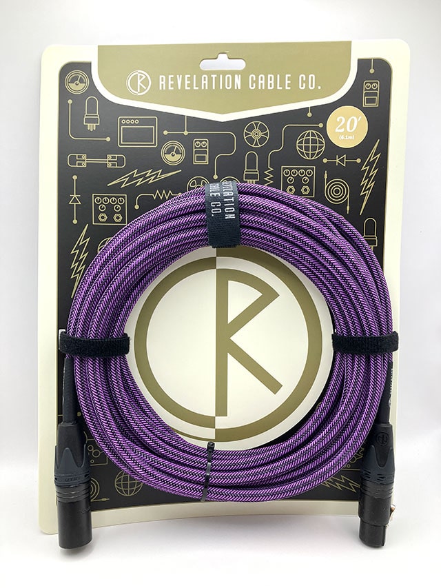 Purple Tweed XLR Cable - Sommer SC-Primus 20ft (約6.1m) XLR-M to XLR-F