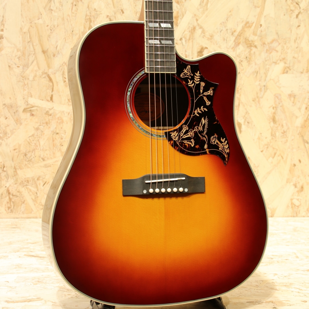 Inspired by Gibson Custom Hummingbird Deluxe EC Autumn Burst
