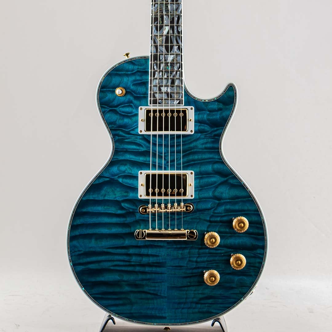 Les Paul Ultima 1968 Les Paul Custom 5A Quilt  Miki 200th Anniversary Model / Turquoise Blue