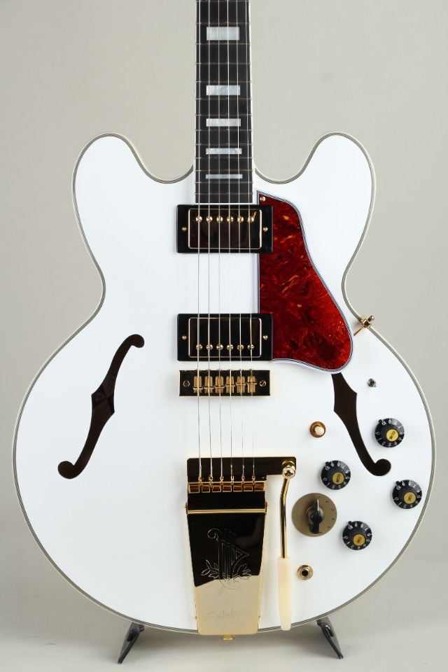 Inspired by Gibson Custom Alex Lifeson 1976 ES-355 Reissue Alpine White【S/N 26011511336】