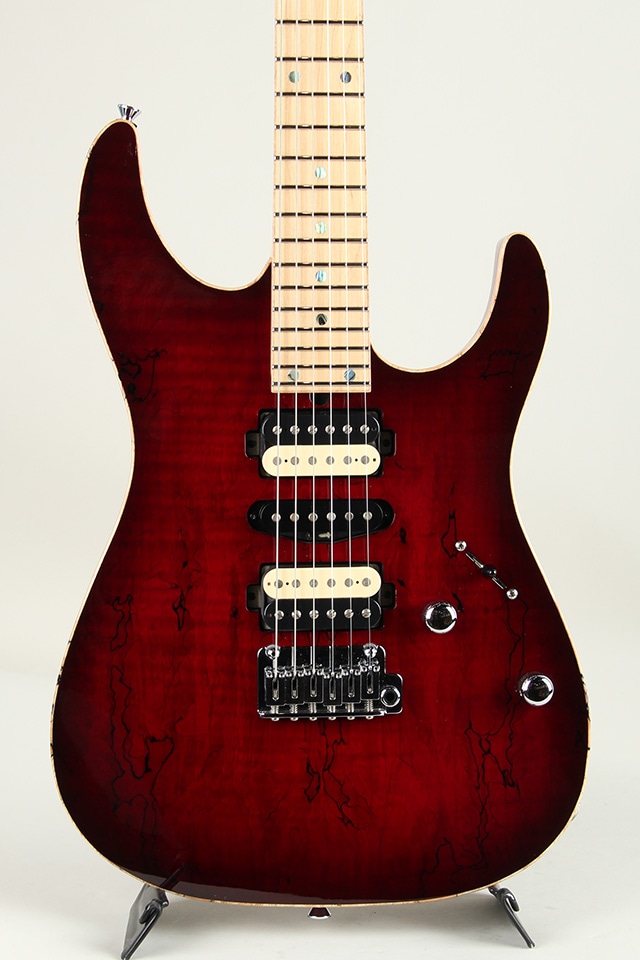 DST-24 Custom Spalted Maple Top / Trans Red Burst