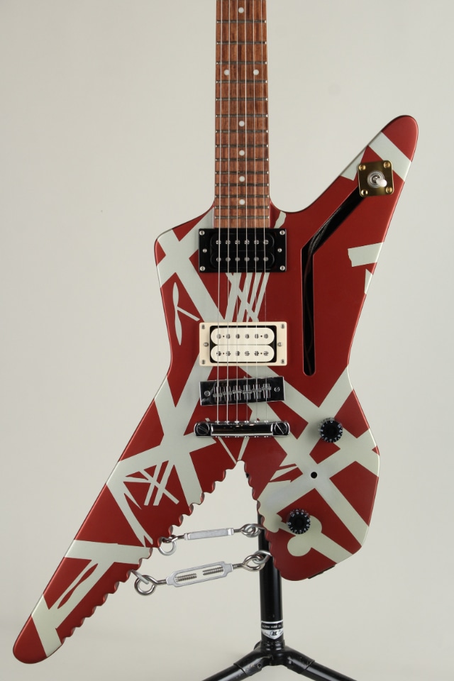 Striped Series Shark Pau Ferro Fingerboard Burgundy with Silver Stripes 2021