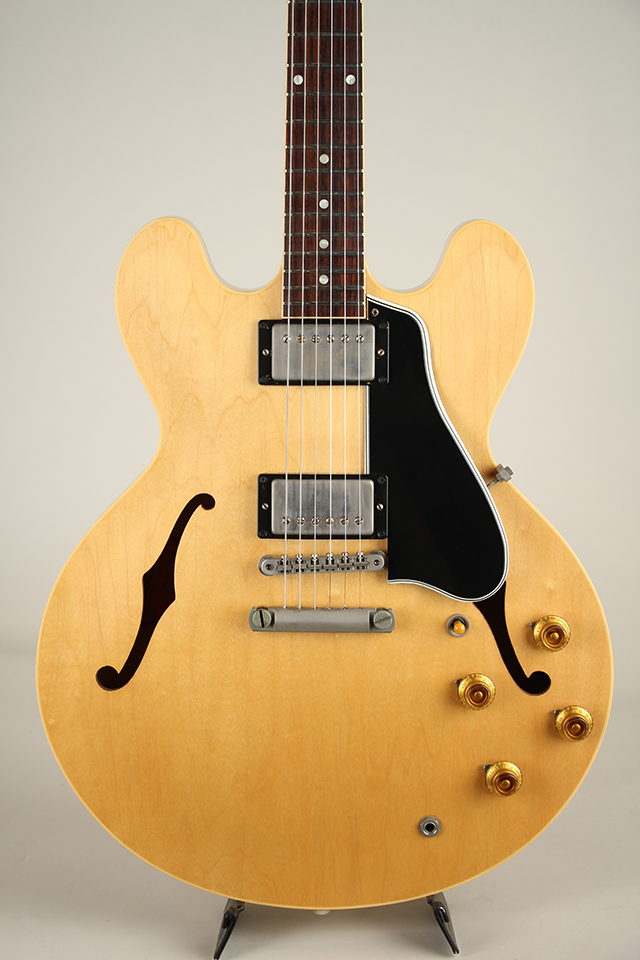 1959 ES-335 Reissue Aged Vintage Natural Stinger Head Back 2019