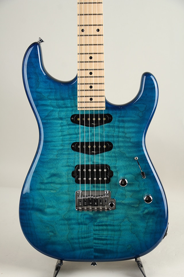 ST-6G Custom Drop Top Quilt / Alder Trans Blue Burst
