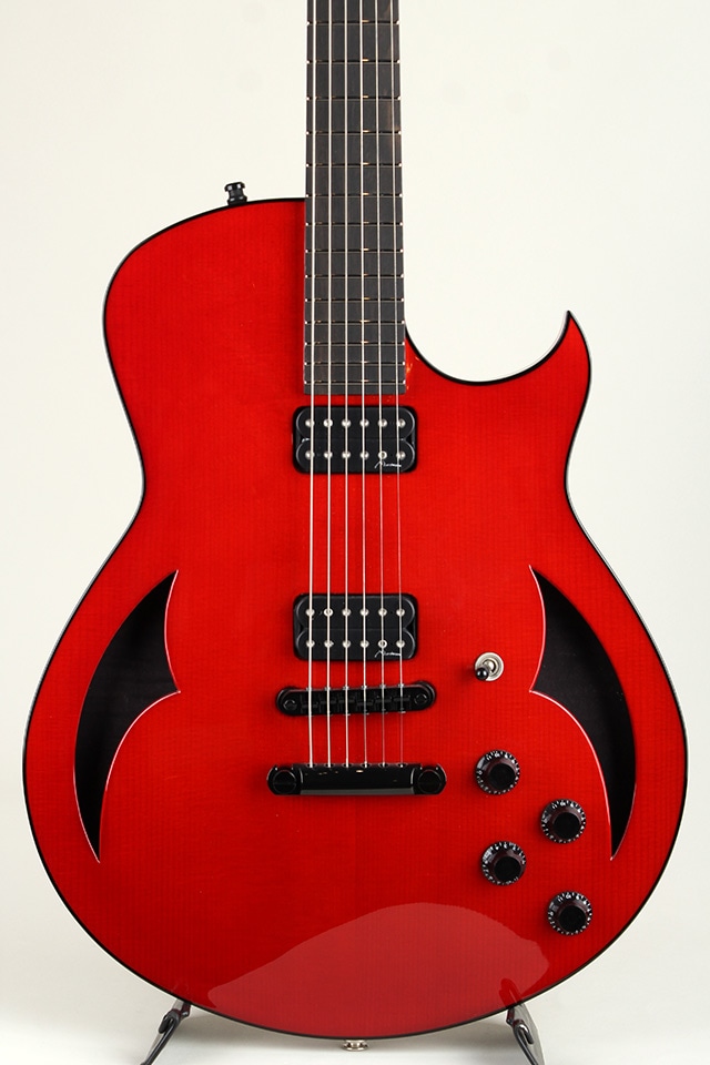 Semi-Hollow Standard Italian Alpine Spruce Top 1pcs Figured maple Marchione Red