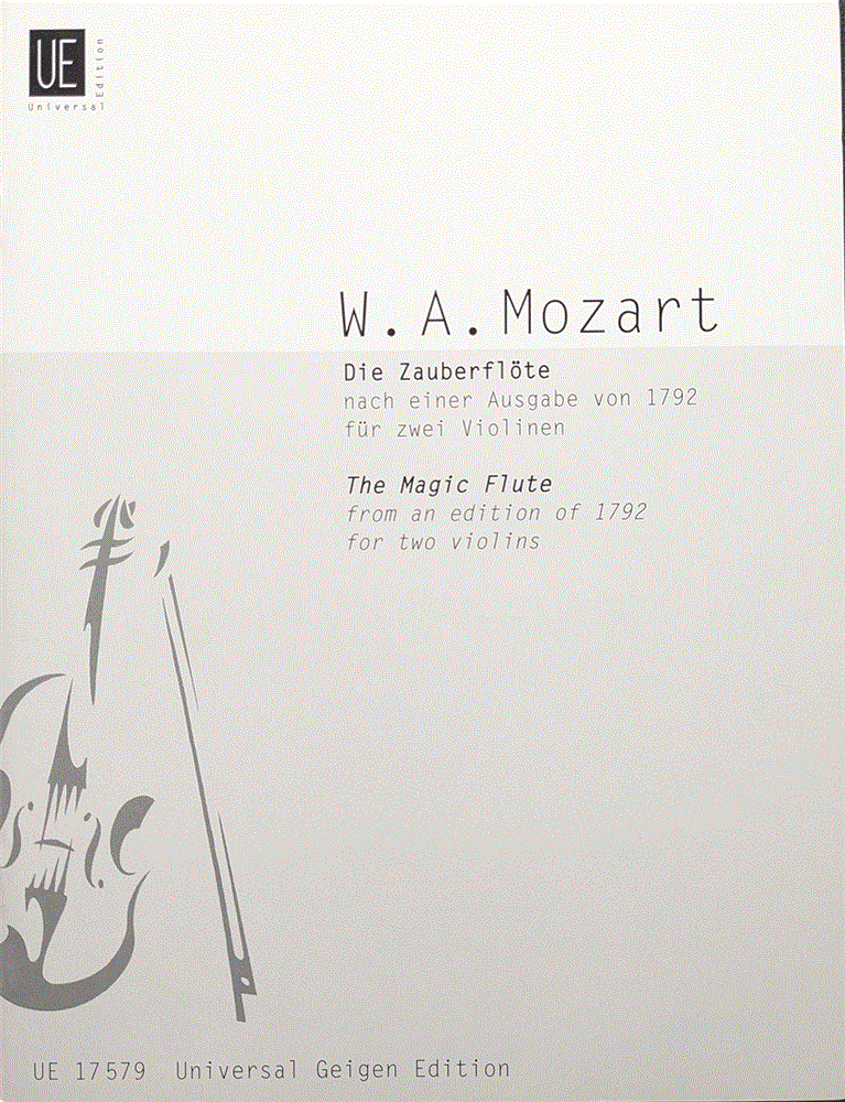 【2Vn】モーツァルト / オペラ「魔笛」より（弦楽器洋書）