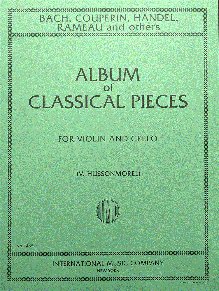 【Vn＋Vc】 ヴァイオリンとチェロのためのクラシック小品集（弦楽器洋書）