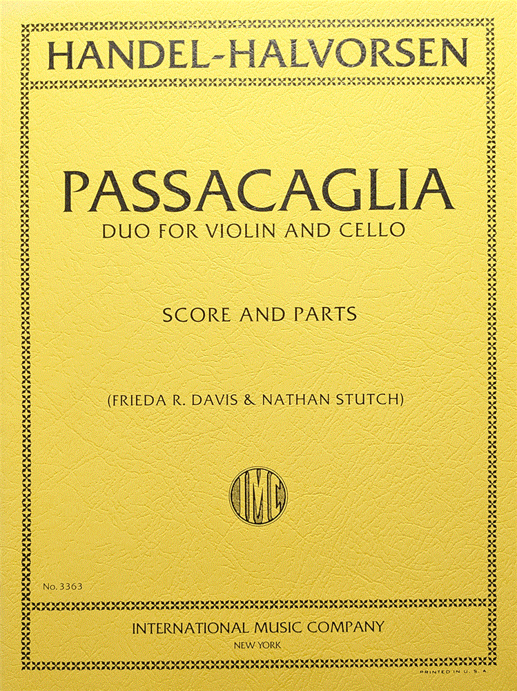 【Vn＋Vc】 サラサーテ / パッサカリア（弦楽器洋書）