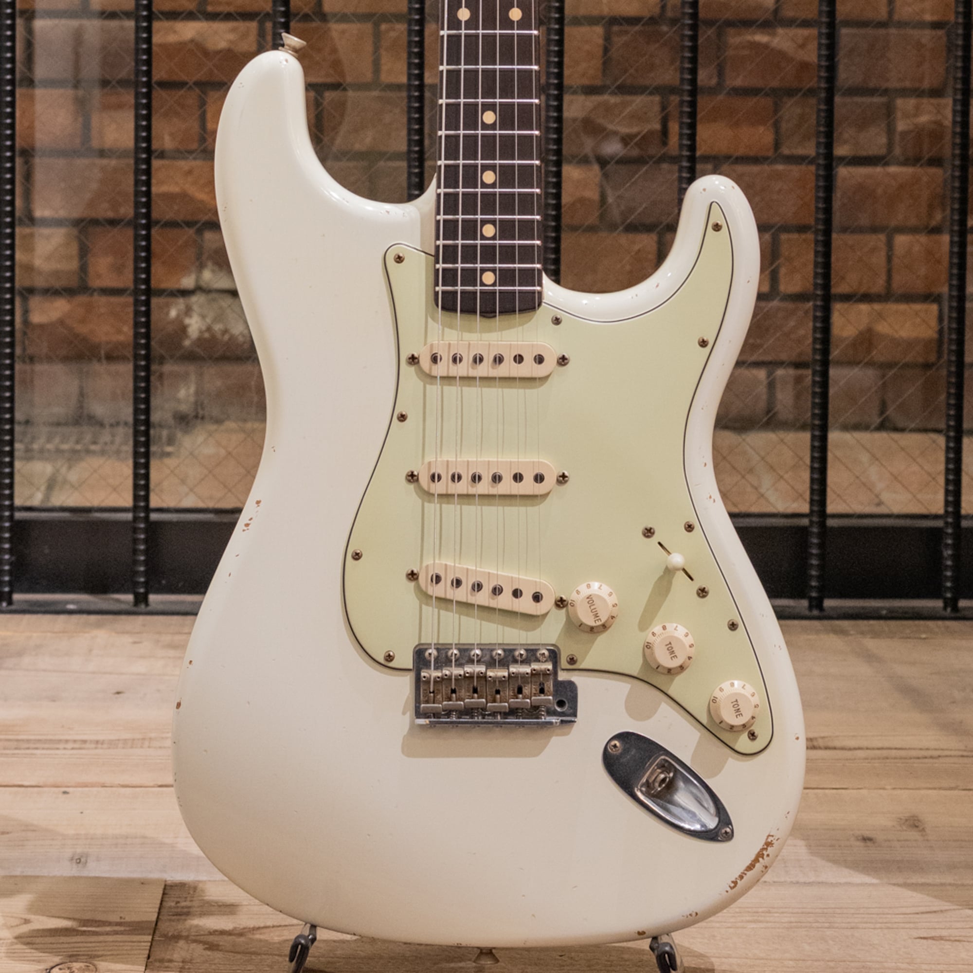 MBS LTD 1960 Stratocaster Relic Brazilian Rosewood FB Olympic White Built by John English / 2006