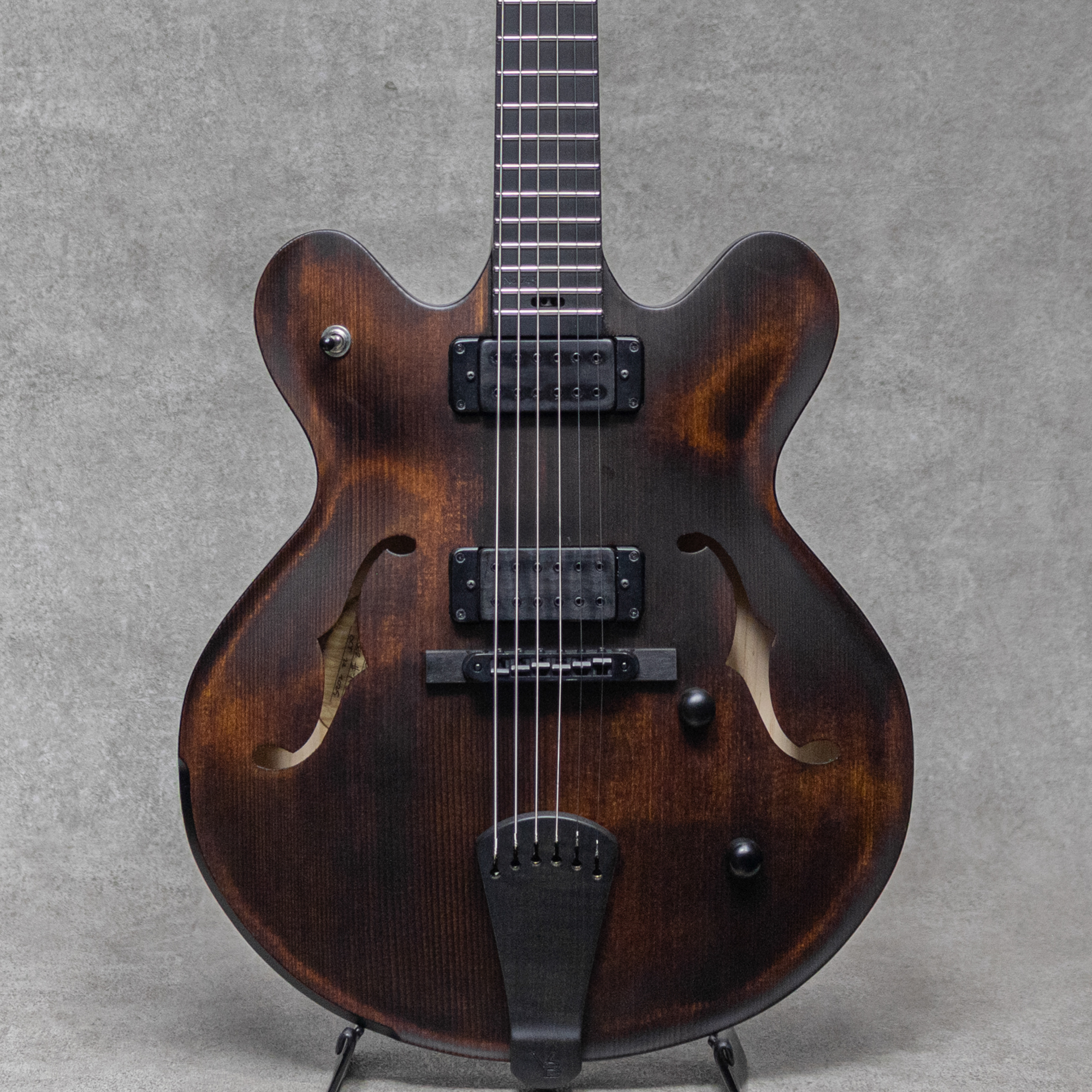 Model 35 Chambered Semi-hollow Brown Smoke with Satin S/N:743