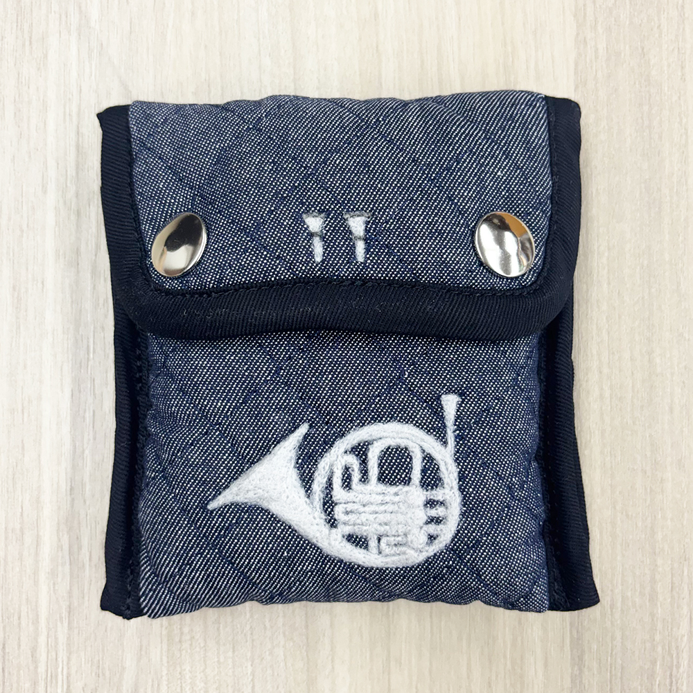 マウスピースポーチ フレンチホルン用 2本入 デニム