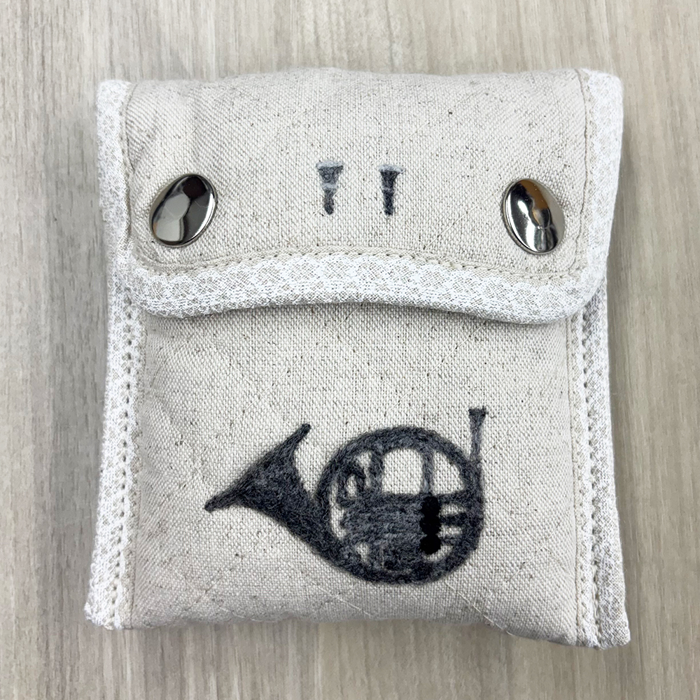 マウスピースポーチ フレンチホルン用 2本入 ベージュ