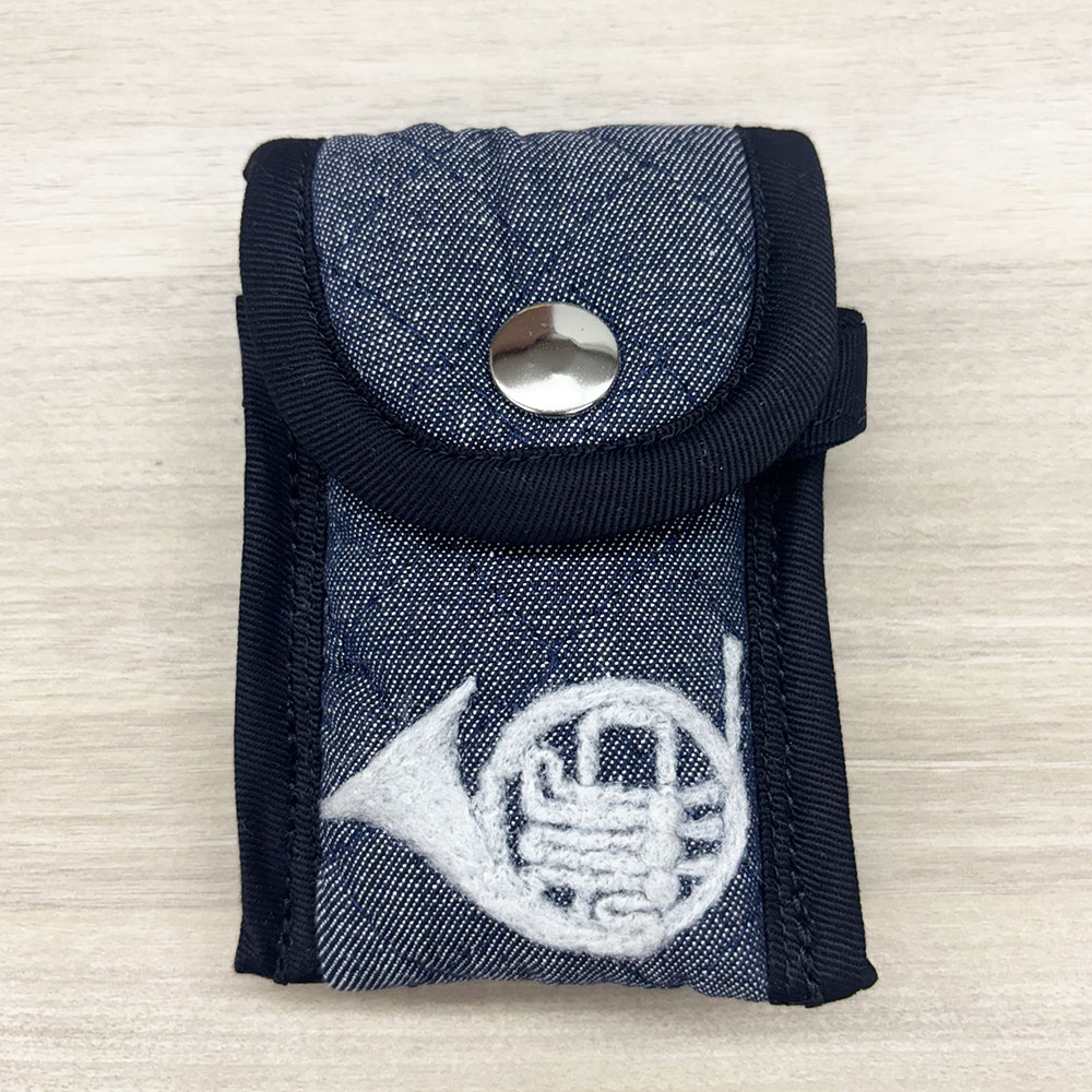 マウスピースポーチ フレンチホルン用 デニム