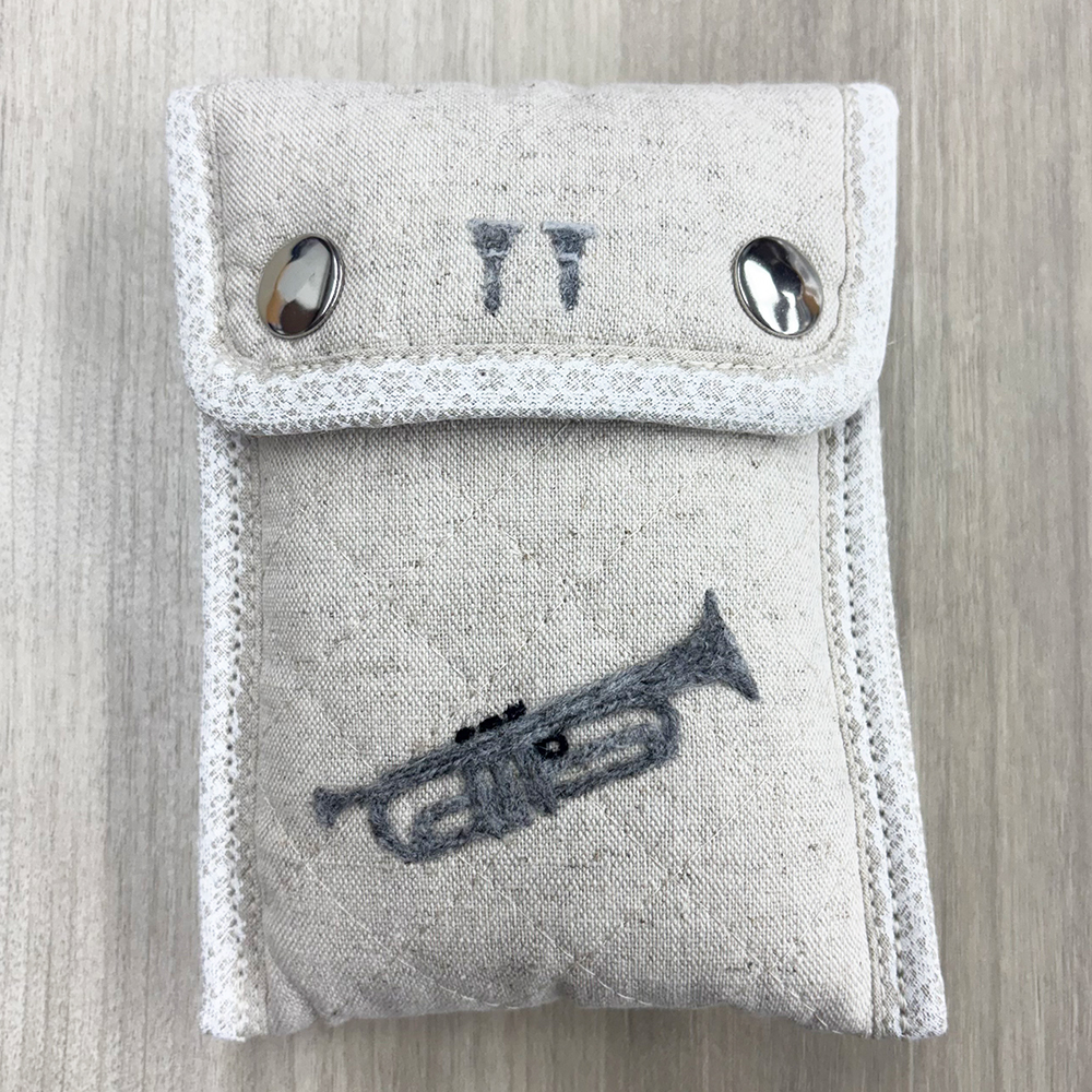 マウスピースポーチ トランペット用 2本入 ベージュ